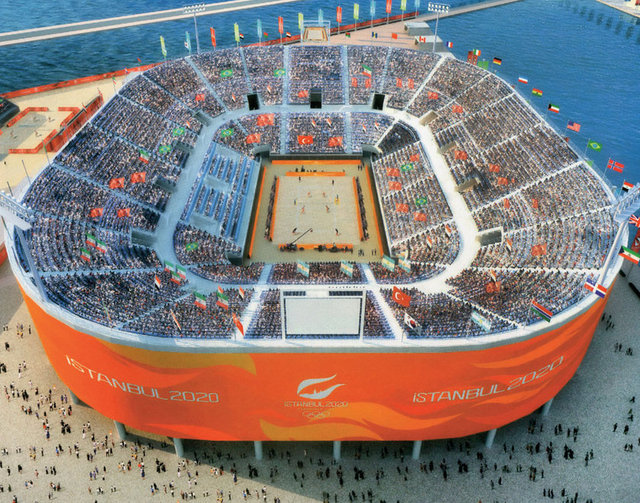 PLAJ VOLEYBOLU MERKEZİ: Statüsü: Portatif Olimpiyat köyüne uzaklığı: 32 km.