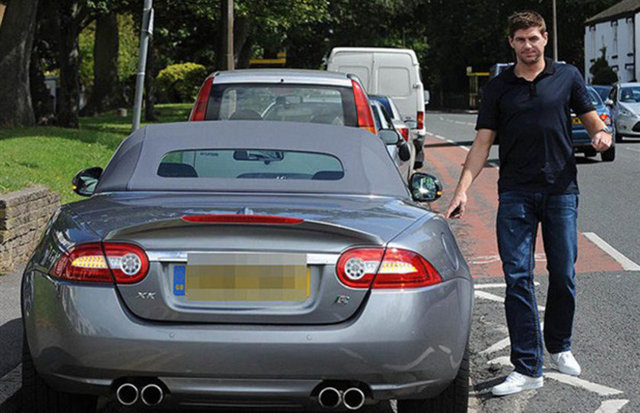Steven Gerrard Jaguar XKR