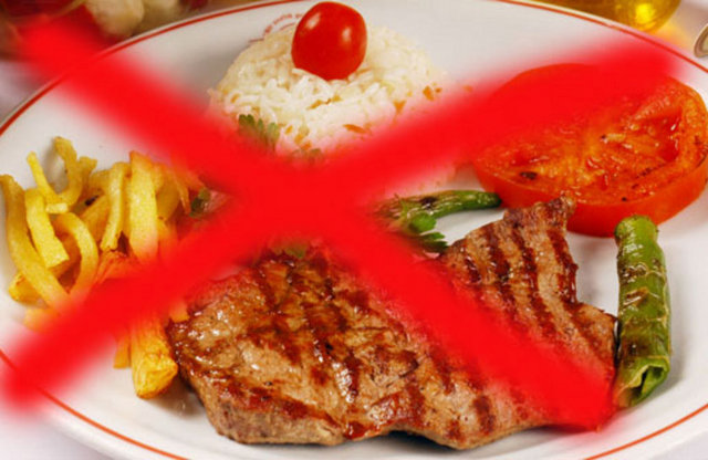 Yanında pilav, patates yenmeyecek.