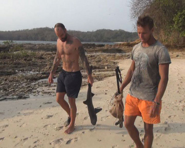 Gören'in kısmetine yavru bir köpekbalığı düştü...