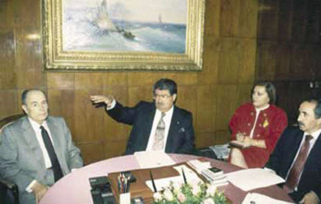Cumhurbaşkanı Turgut Özal'ın Fransa Cumhurbaşkanı François Mitterand ile görüşmesi
