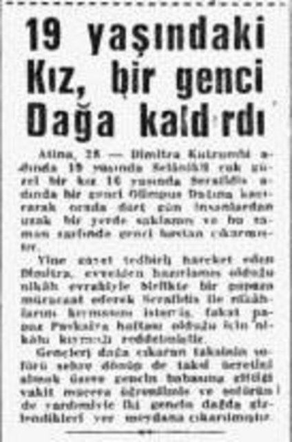 1962 - Olimpos Dağı'nda olaylar olaylar... -