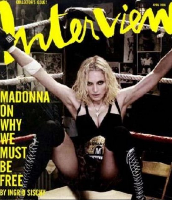 Pop müziğin kraliçesi Madonna'yı.