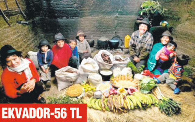 Ayme Ailesi bol bakliyat, bol muz, başta lahana olmak üzere bol sebze ve patatesle besleniyor. 20 sterlin (56 TL)
