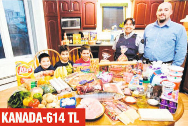 5 kişilik Melansons Ailesi, balık, et, yumurta, az sebze ve meyveyle besleniyor. Haftalık harcama: 220 sterlin (614 TL)