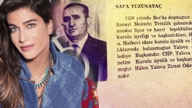 Arkadaşının sahaflarda bulduğu kitapta dedesiyle ilgili bilgiye rastlayan oyuncu, 'The büyük dede, nerede karşıma çıkacağı belli olmaz. Arkadaşımın sahafta bulduğu kitaptan selam gönderdi bana bu sefer de' yazdı.