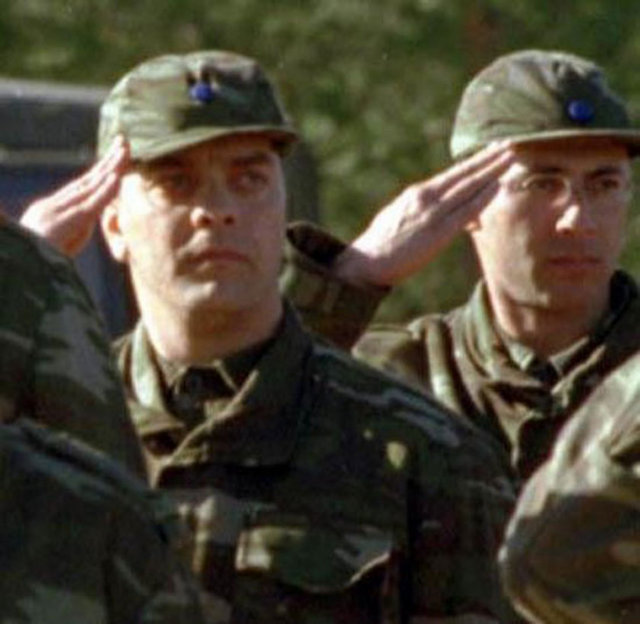 Beyazıt Öztürk yemin töreninde ekrandakinin aksine böyle ciddi görünüyordu.