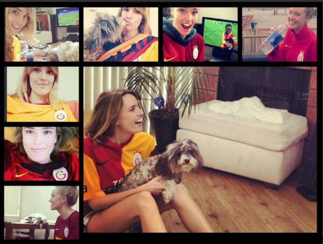 Galatasaray'ın Amerikalı taraftarı Cassidy Gard Twitter'da fenomen olma yolunda ilerliyor.