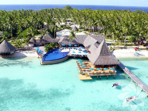 Hotel Kia Ora, Rangiroa, Tuamotu Takımadaları, Fransız Polinezyası
