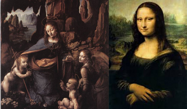 Kayaliklar Bakiresi ve Mona Lisa - Paris Louvre Müzesi/Fransa