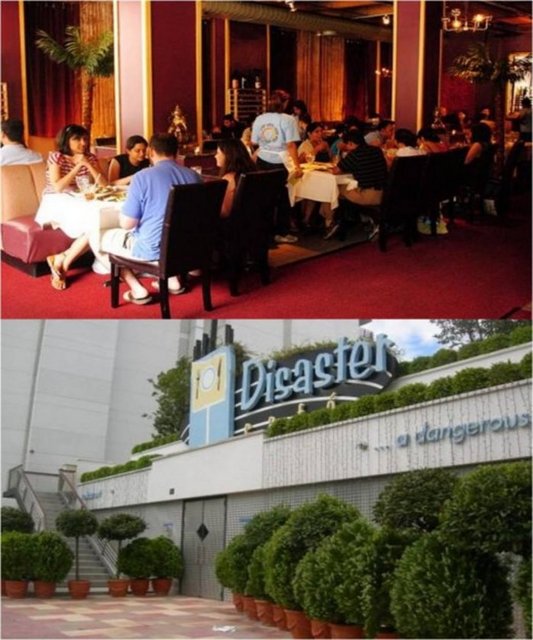 Ayrıca siparişinizi içine koydukları tabakların gülle gibi olması da bir diğer işaret. Zaten yemeğe başladığınızda da olan oluyor. 7.8 şiddetinde bir deprem ve sönüp yanan ışıklar, çığlık atan kadın garsonlar, restoranda oradan oraya hareket eden sandalyeler, masalar... İşte o an nedene tabakların yerinden kaldırılamadığını anlıyorsunuz.