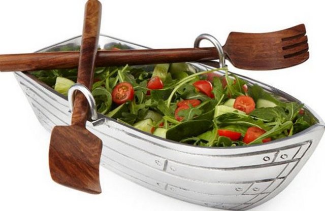 Kayık Şeklinde Salata Kasesi