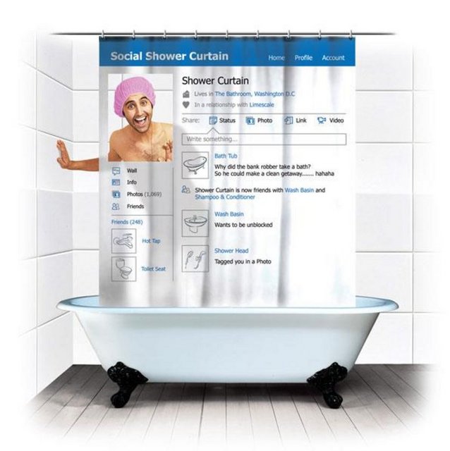 Facebook Duş Perdesi