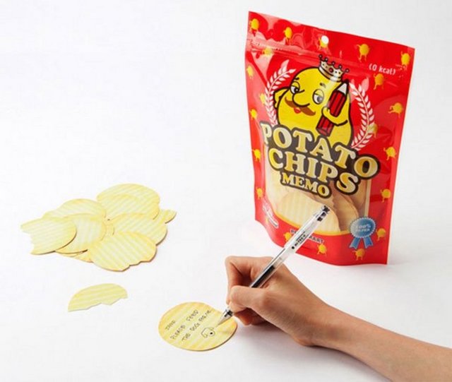 Patates Cipsi Şeklinde Not Kağıdı