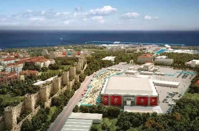 Abdi İpekçi Spor Salonu - Tarihi Yarımada Kümesi'nde üç spor tesisi (Altın Kapı Parkı, Altın Kapı Marina ve Abdi İpekçi Arena), bir etkinlik alanı ve yükseltilmiş bir izleyici meydanı bulunuyor. Bu izleyici meydanı muhteşem bir manzaraya sahip ve bu alandaki yol müsabakalarının en iyi biçimde izlenmesine olanak sağlayacak şekilde konumlanmış durumda. Altın kapı çevresinde oluşturulacak 100 hektarlık alan ile mevcut restorasyon programının desteklenmesi amaçlanıyor. Tüm bunlar alana verilen değeri gözler önüne seriyor. -