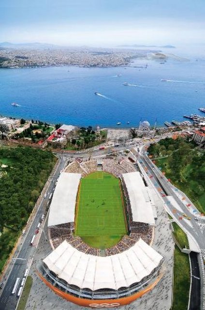İnönü Stadı  - Mevcut İnönü Stadyumu, Boğaz ve hemen önündeki saraya bakan konumuyla muhteşem bir manzaraya sahip. Harbiye Açık Hava Tiyatrosu'nun mevcut açık hava amfitiyatrosunun üstü yeni bir çatı ile örtülecek ve böylece bir kentsel miras olarak kullanımı kolaylaşacak. Tüm bu nitelikler sayesinde stadyum Halter müsabakası yayınında ihtiyaç duyulan sahne aydınlatmaları için ideal bir spor tesisi haline gelecek. -