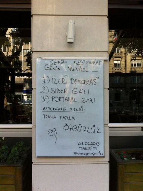 Gezi parkına giderken yanında alacağın üç şey? 1- maske 2- gözlük 3- kask