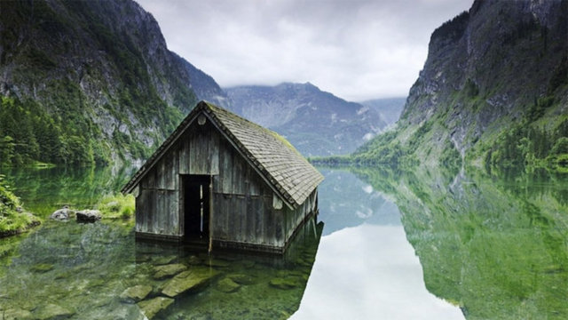 6. Almanya'daki balık tutma kulübesi -  -