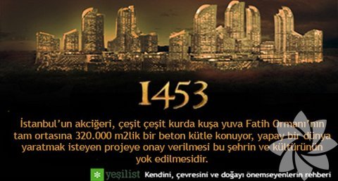 Ağaoğlu Maslak 1453'ün Fatih Ormanları'nı kullanması engellendi - 46.025 Destekçi