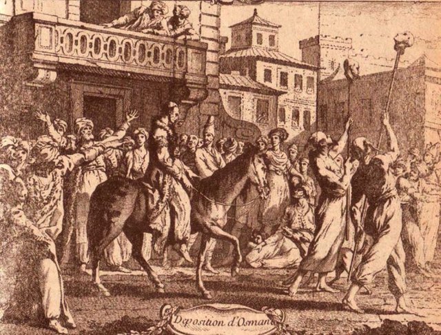 Polonya üzerine sefere çıkarken idamını emrettiği kardeşi Şehzade Mehmed "Osman, Allah'tan dilerim ki ömrün berbad olsun! Beni hayatımdan mahrum ettin, inşaallah sen de saltanat süremeyesin" diye beddua etmişti.