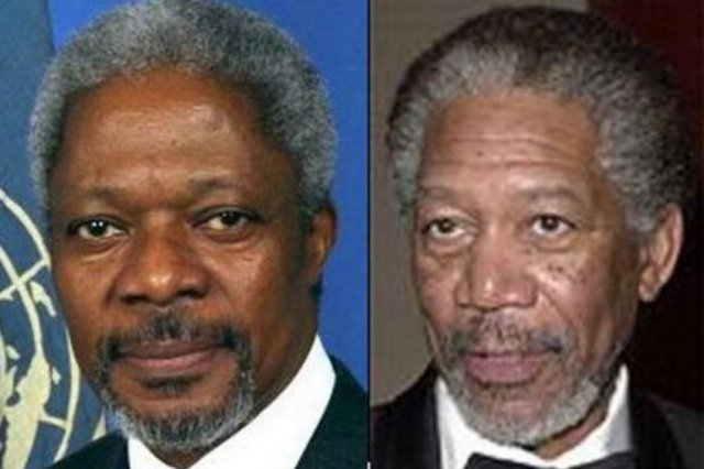 Kofi Annan - Morgan Freeman  -