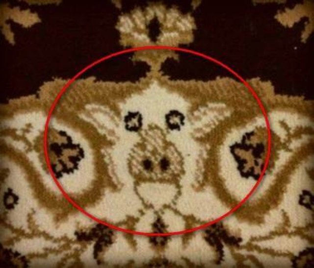 Bu seccadedeki domuz figürü çok net bir biçimde görülmekte.