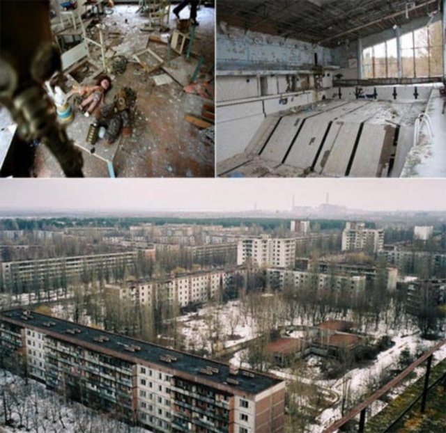 Çernobil, Ukrayna Çernobil Nükleer Santrali çalışanlarını barındıran Kent, 1986 yılındaki nükleer faciadan sonra terkedildi. Halk evde bulunabilecek tüm değerli ve değersiz tüm eşyalarını bırakmak zorunda kaldı. Çünkü kentten kaçanlar, beraberlerinde sadece bir valize sığacak kadar eşya alma hakkına sahipti, bu eşyaların da radyoaktiviteye maruz kalmamış olması gerekiyordu...