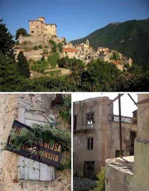 İşte diğer hayalet şehirler Balestrino Kasabası, İtalya Toskana bölgesinde yer alan bu kasaba 1100 yıllarında San Pietro prensi Benedictine tarafından kurulmuş. Tarihi binalarıyla dimdik ayakta duran kasaba ortaçağdan fırlamış gibi gözüküyor...