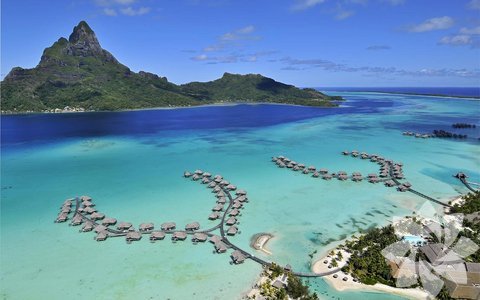 Bora Bora plajı, Tahiti
