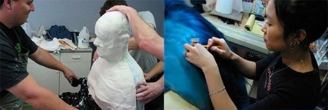 X-MEN filmindeki mutant karakterler işte böyle yapılıyor...