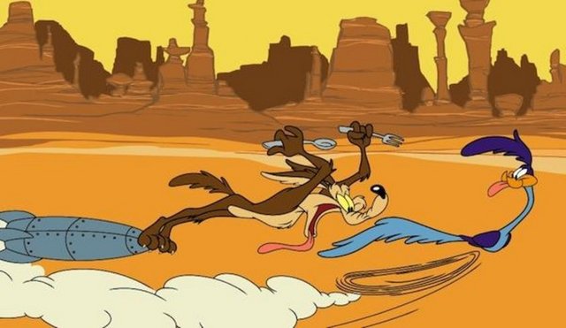 Coyote, Road Runner´ı ancak 1980´lerde yakalayabilmiştir.