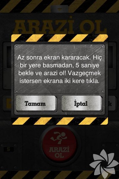 Bu ekran açıldığında da "Tamam" butonuna basıp telefonunuzu masaya herkesin görebileceği şekilde ortaya bırakıp telefonunuzun çalmasını beklemeye başlayabilirsiniz. 
