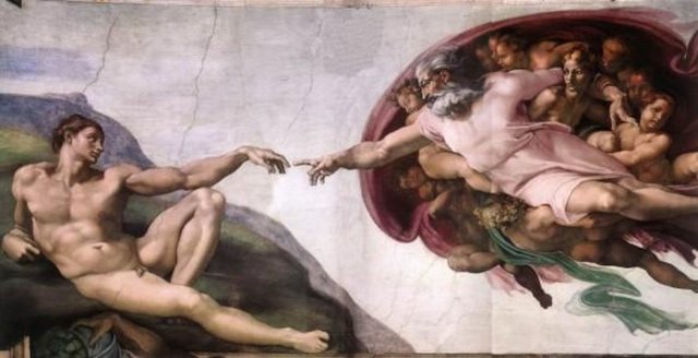 7- "Ademin yaratılışı" Michelangelo tarafından 1508-1512 döneminde Sistine Şapeli'nin tavanının resimlendirip dekorasyonundan ortaya çıkarılan yüksek rönesans resim sanatının zirve şahaseri, insanın yaradılışının beyin anatomisiyle bire bir benzerliğini ortaya seriyor.