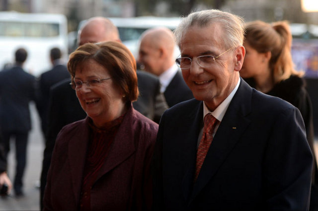 IOC Başkanı Jacques Rogge da açılış törenine geldi.