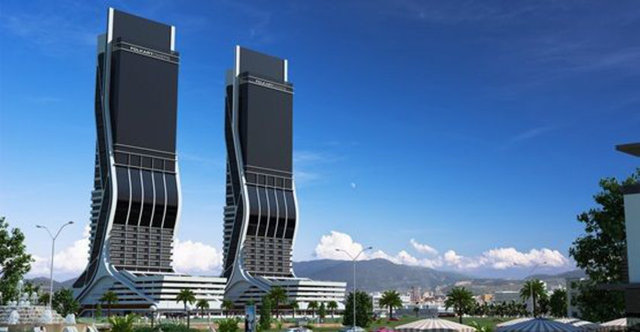 Folkart Towers  2014 yılında yapılan bina tam 46 katlı. Yüksekliğiyse 200 metre.