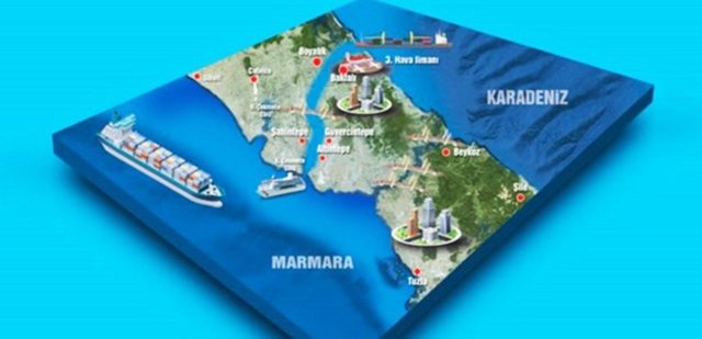 "Erdoğan'ın Kanal İstanbul - projesi ile Boğaz su sporları ve diğer aktivitelere - açılırken, yeni kanaldan da konteyner ve - gaz tankerleri geçecek."