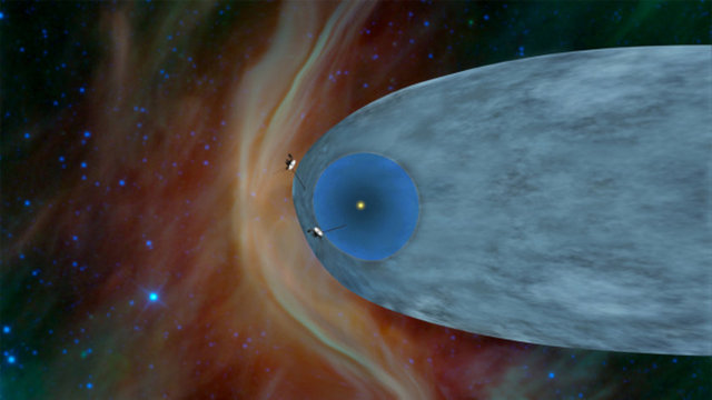Yeryüzünden 19 milyar kilometre uzaklaşarak Güneş'in ürettiği sıcak gaz balonundan çıkan Voyager 1, dünyadan en uzakta bulunan insan yapımı nesne özelliği taşıyor.
