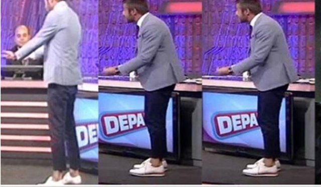 Tümer Metin'in canlı yayındki bu görüntüsü de epey konuşulmuştu...