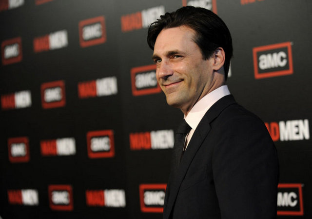 İlk 10'da yer alan tek erkek iseMad Men'in oyuncusu Jon Hamm.