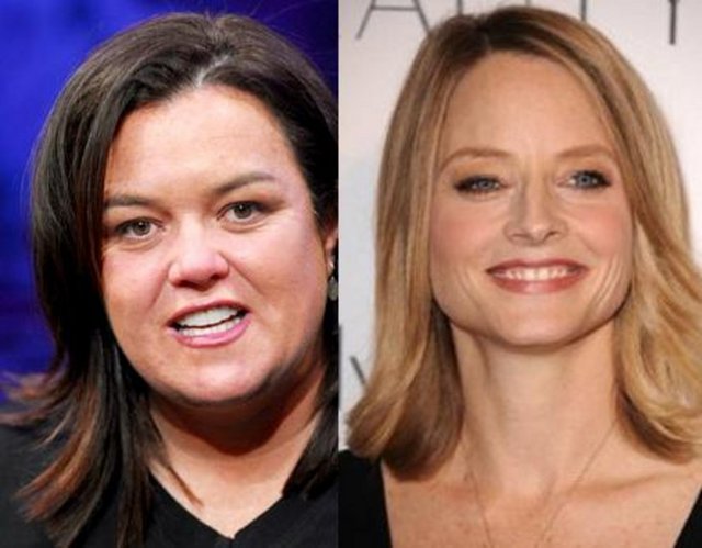 Rosie O'Donnell ve Jodie Foster - İkisi de 1962'de dünyaya geldi. Ama Foster yaşıtından daha genç görünüyor. -