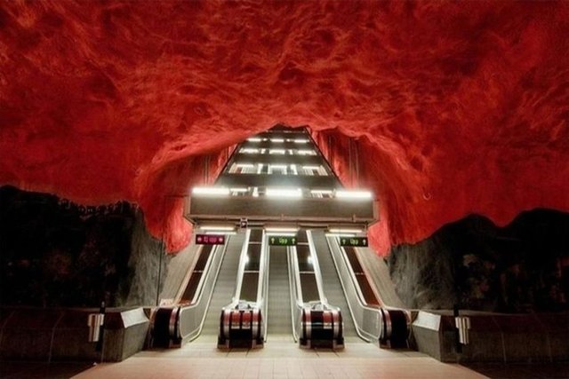 Stockholm metrosu.