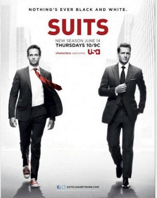 29- Suits:  Gabriel Macht ve Patrick J. Adams'ın başrollerinde oynadığı USA Network kanalında yayımlanan televizyon dizisidir. 12 bölümlük ilk sezonu 23 Haziran 2011'de başlamış ve dizinin ikinci sezonu için 16 Ağustos'ta anlaşma imzalanmıştır.