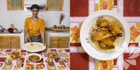 Cezayir: Tavuk ve sebzeli kuskus