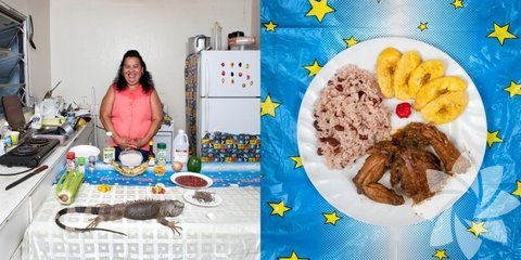 Cayman Adası - İguanalı fasulye ve pirinç