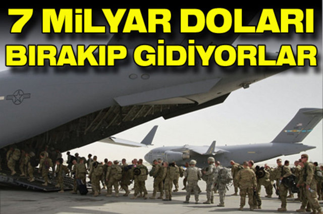 Amerikalılar, Afganistan'da yıllardır kullandığı her türlü eşyayı teröristlerin eline geçmesin diye hurda haline getiriyor. Küçük bir kısmı hariç askeri birliklerini Afganistan'dan çekmeye hazırlanan ABD, geride 7 milyar dolar değerinde eşya ve alet bırakıyor.