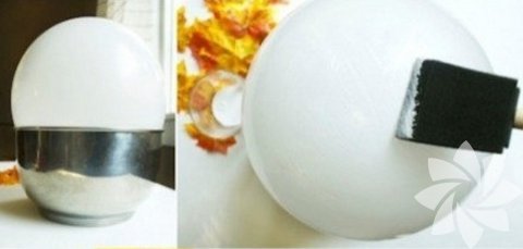 Daha sonra balonu şişirerek bir kâsenin içine oturtun. Bu işlemi kase modelini çıkarmak için yapıyoruz.