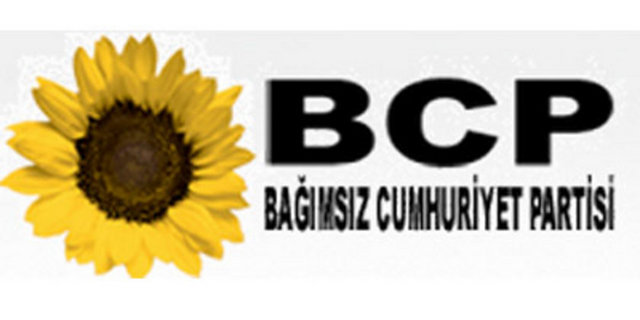 BAĞIMSIZ CUMHURİYET PARTİSİ (BCP) - 24 Temmuz 2002 - Genel Başkan: Sina Akşin.