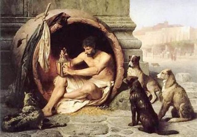 Diyojen, kenara çekilerek gayet sakin şu karşılığı verir: