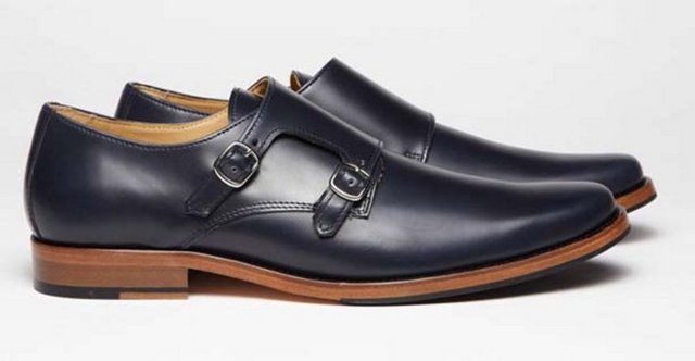 Lacivert monk strap
