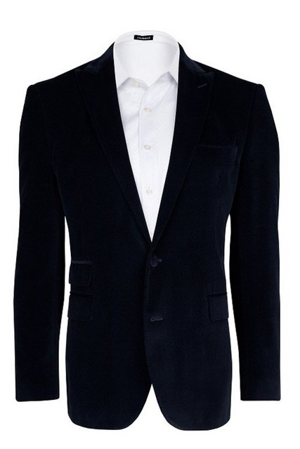 Cacharel lacivert kadife blazer ceket